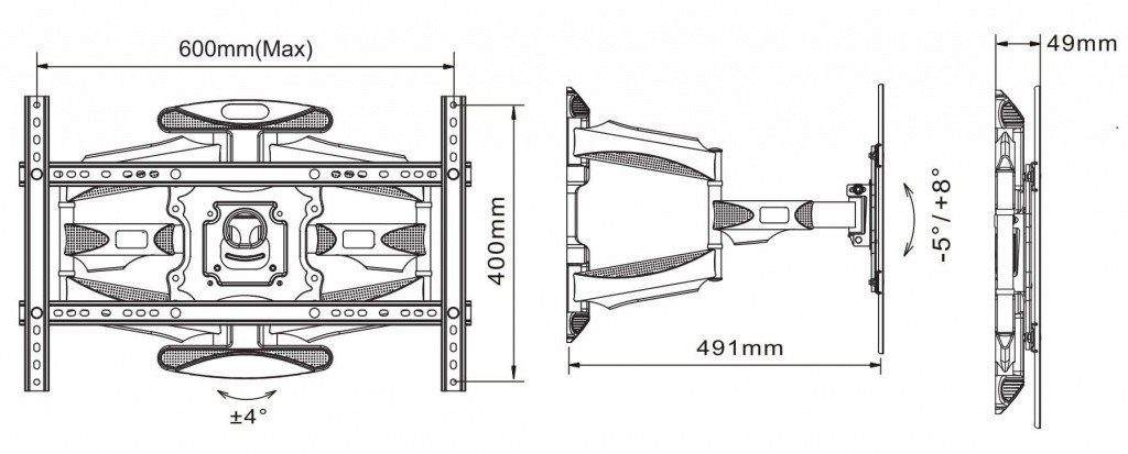 Technická skica HS-X8